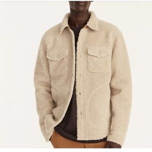 J CREW  Nordic sherpa-fleece shirt-jacket L